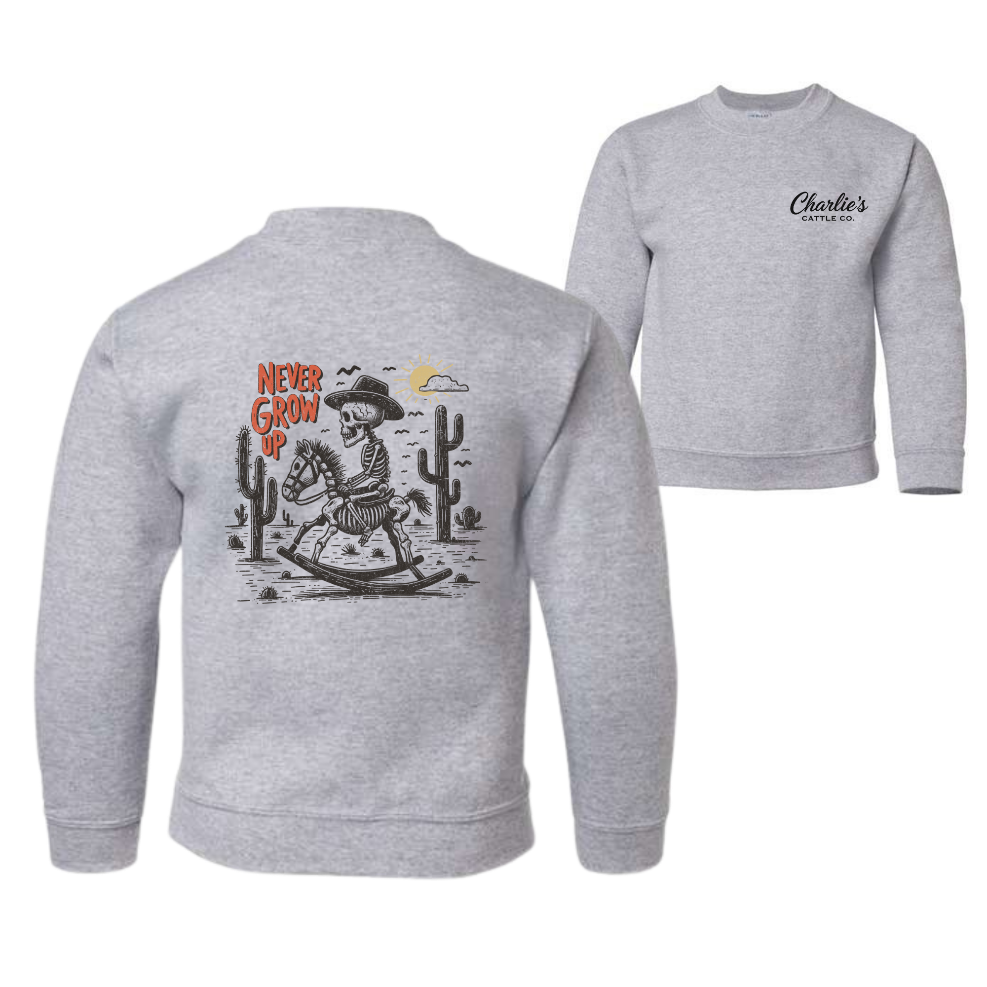 Never Grow Up Sweatshirt