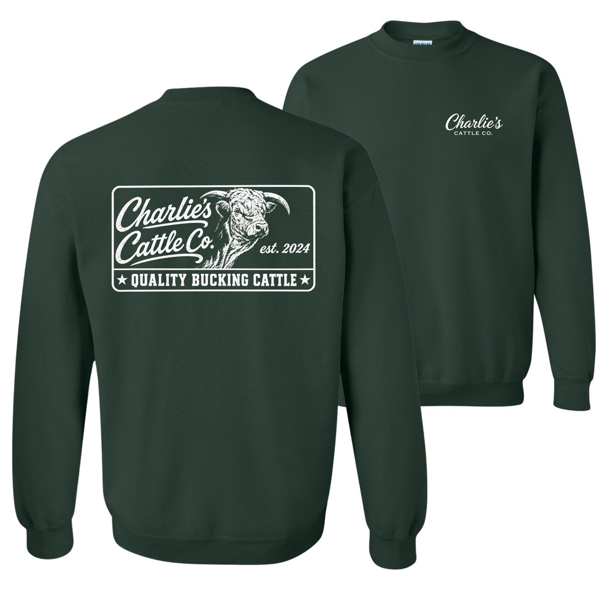 Quality Bucking Cattle Sweatshirt