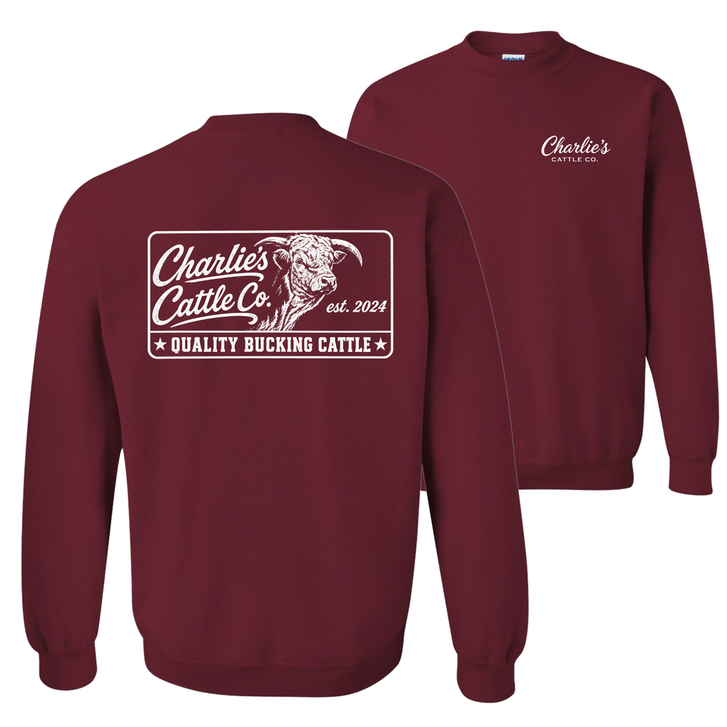 Quality Bucking Cattle Sweatshirt