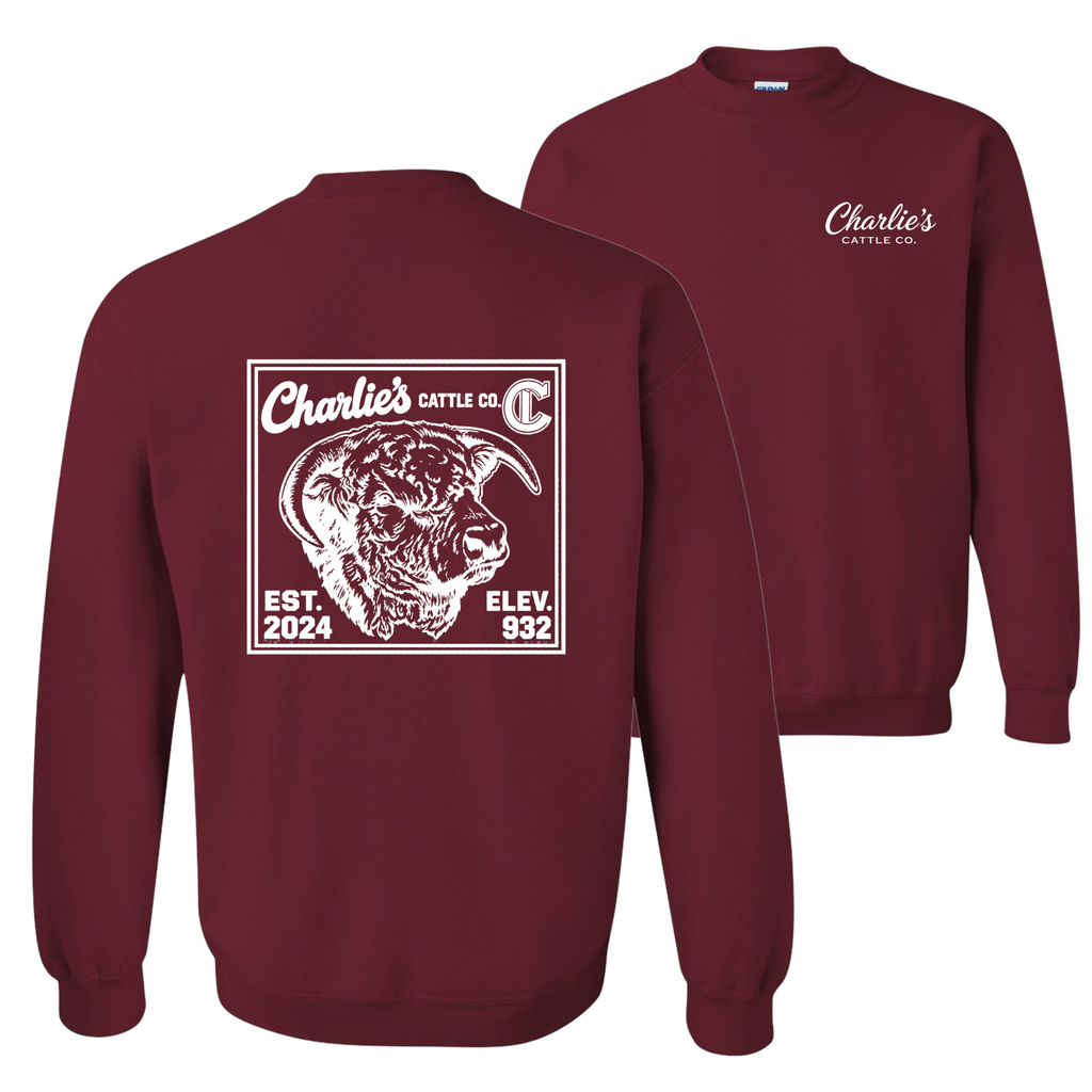 Charlie's Cattle Post Card Sweatshirt