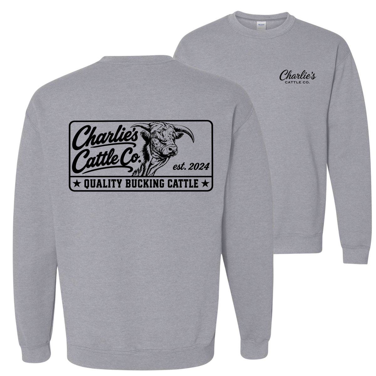 Quality Bucking Cattle Sweatshirt