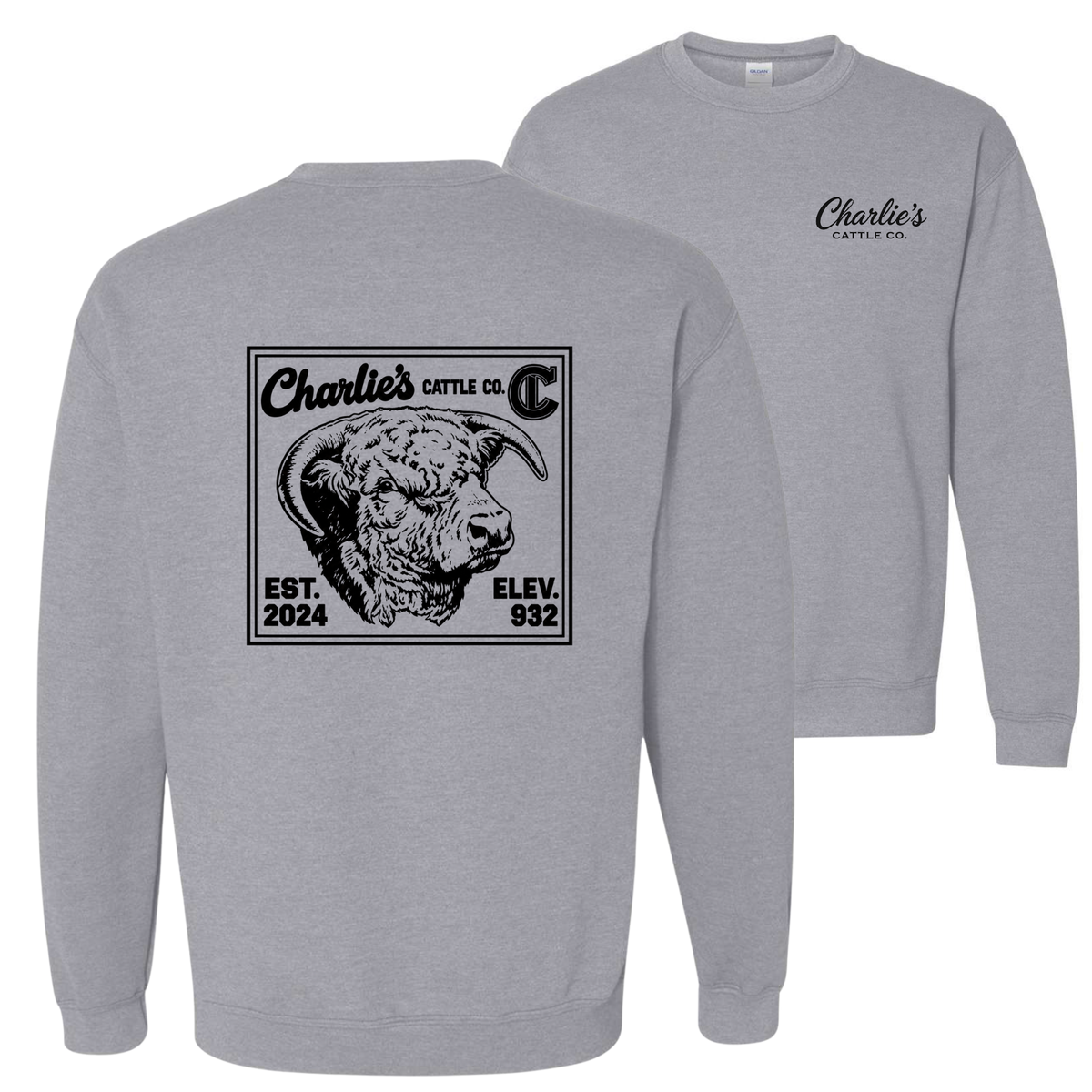 Charlie's Cattle Post Card Sweatshirt