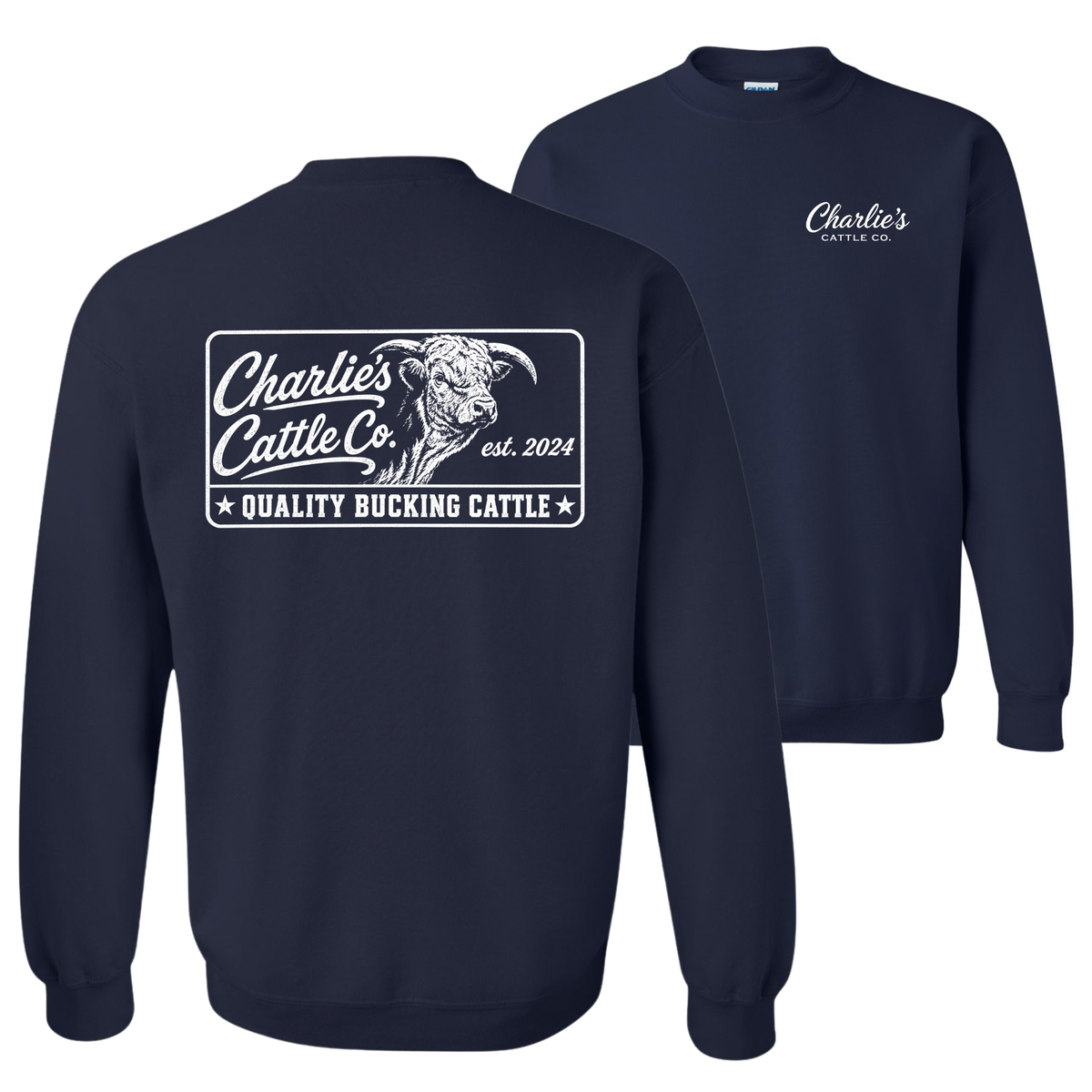 Quality Bucking Cattle Sweatshirt