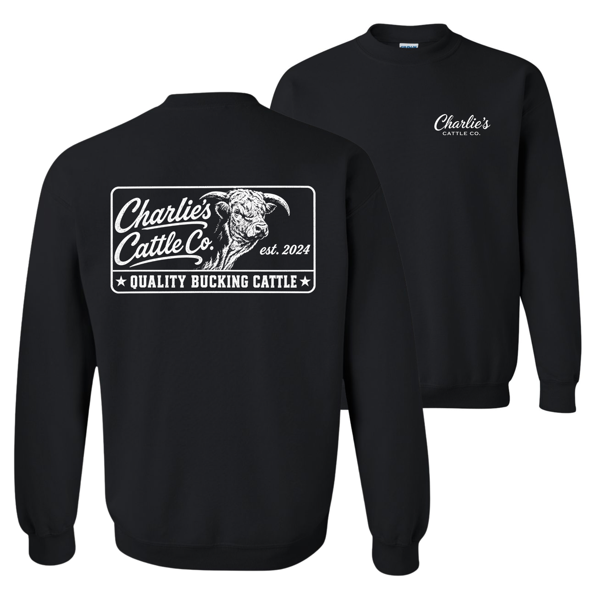 Quality Bucking Cattle Sweatshirt