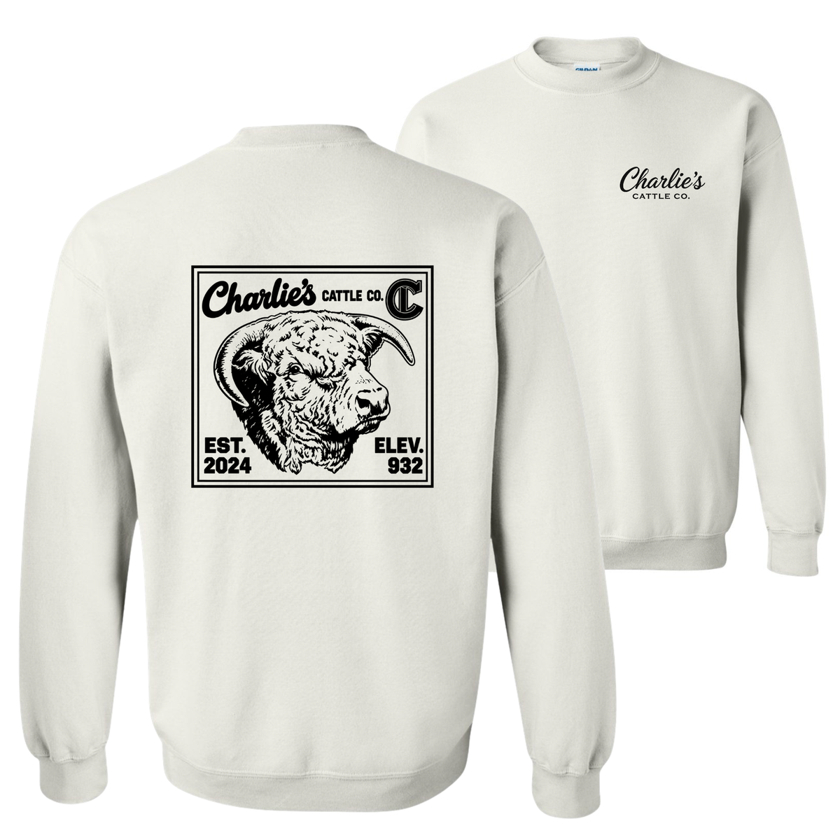 Charlie's Cattle Post Card Sweatshirt