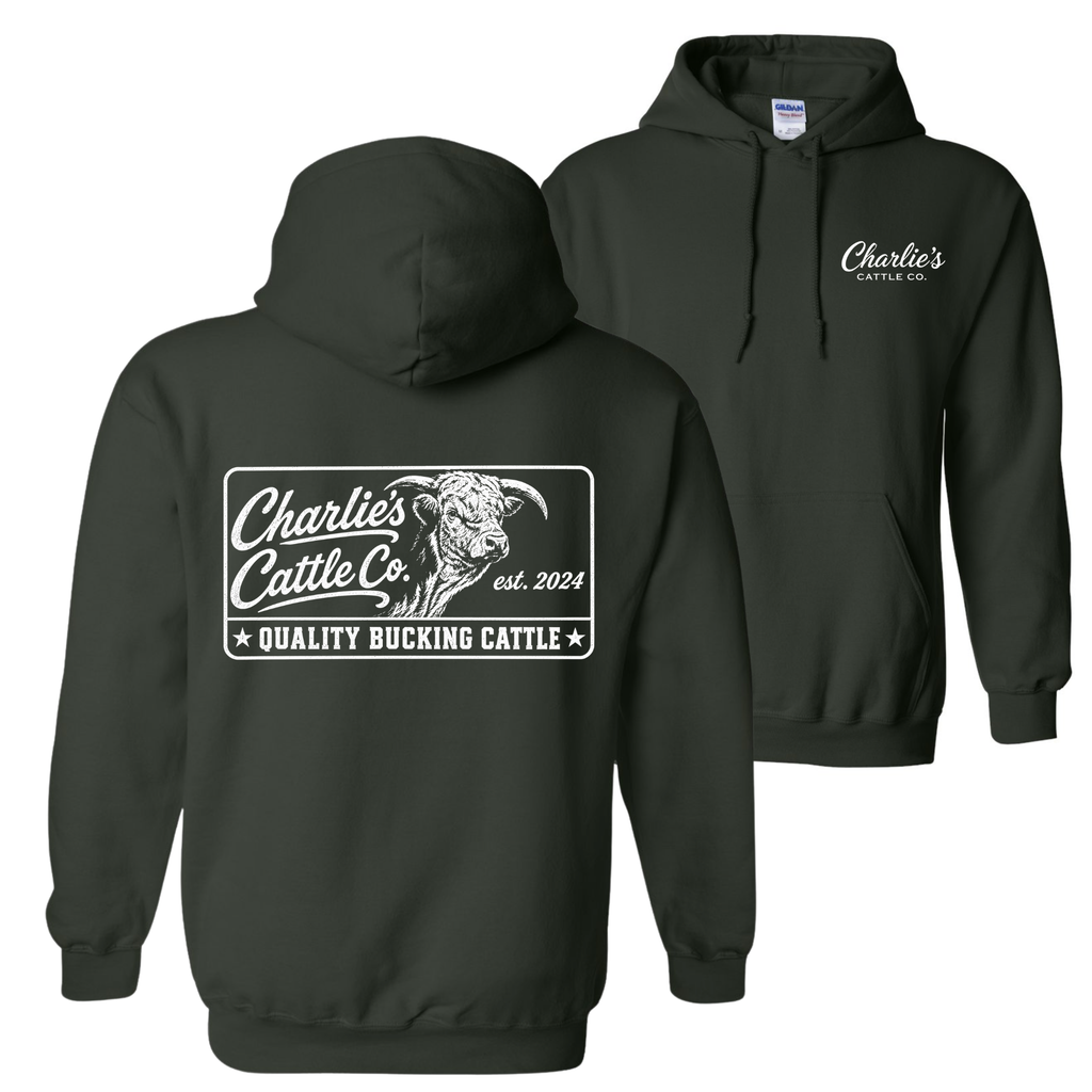 Quality Bucking Cattle Hoodie