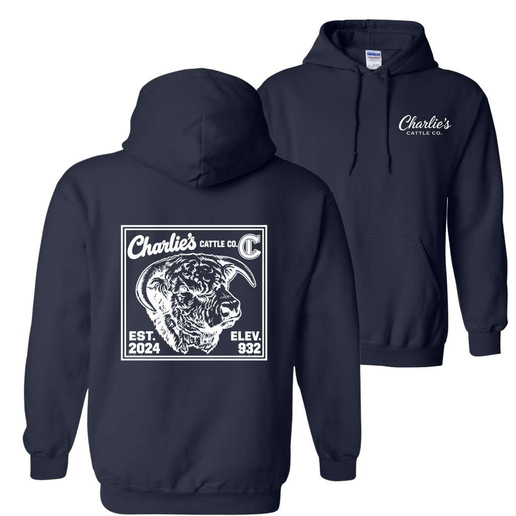 Charlie's Cattle Post Card Hoodie