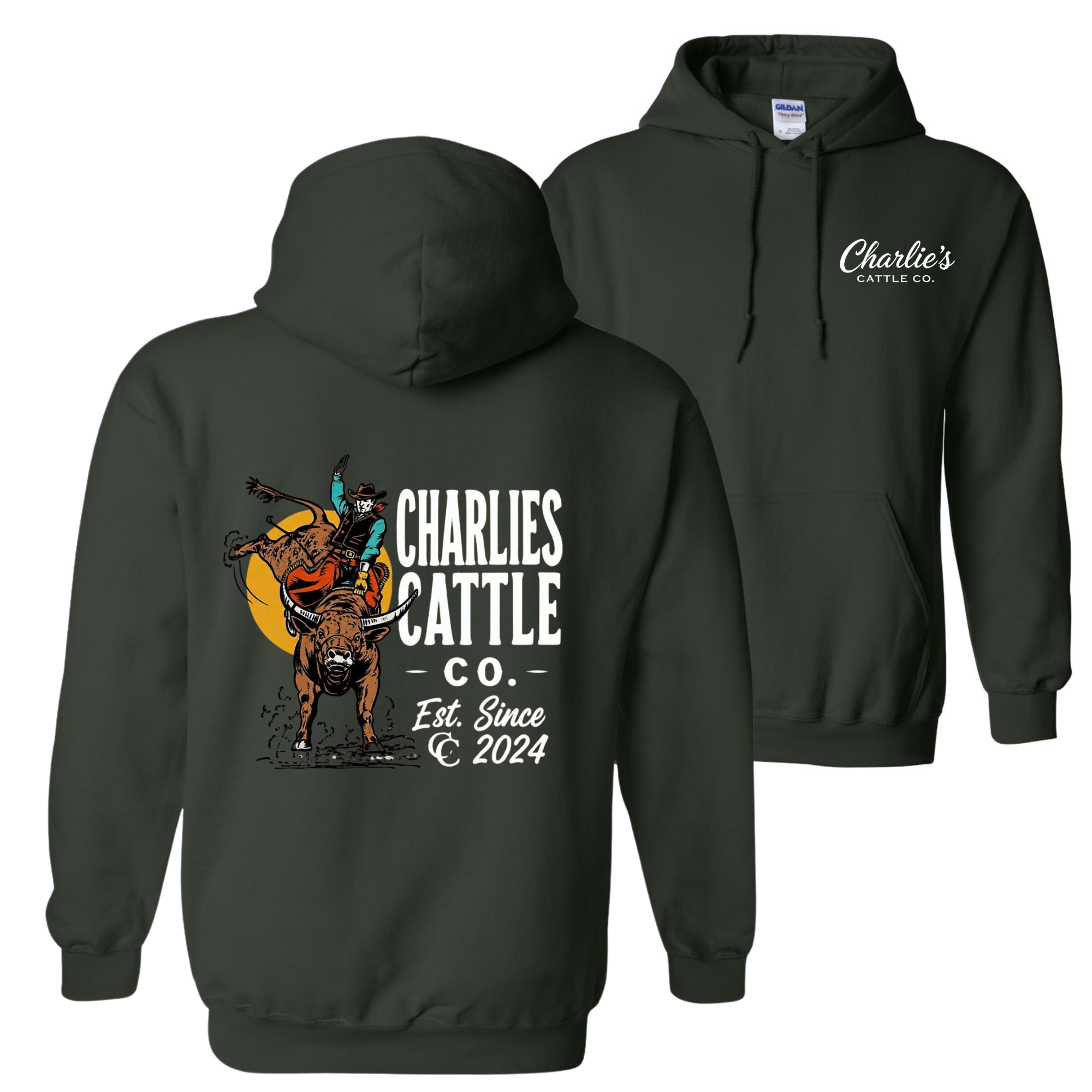 Buck'n Bovine Hoodie