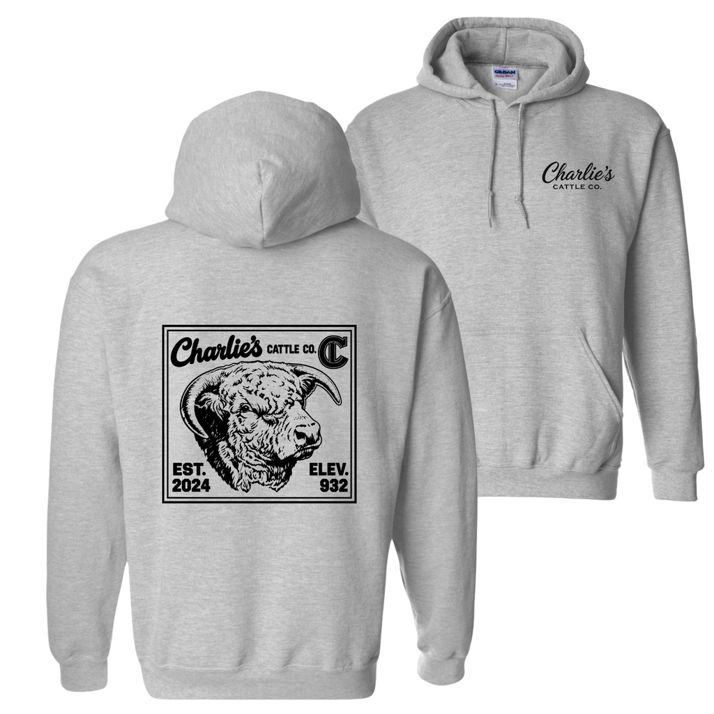 Charlie's Cattle Post Card Hoodie