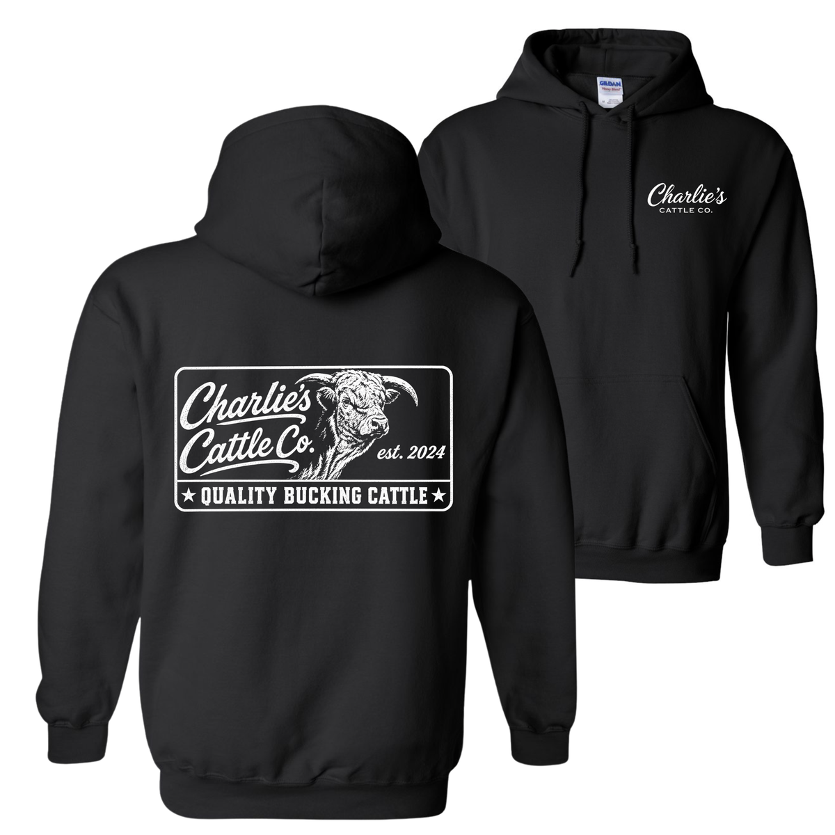 Quality Bucking Cattle Hoodie