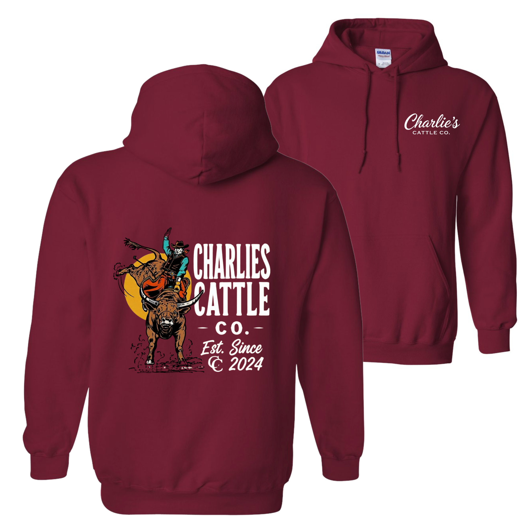 Buck'n Bovine Hoodie