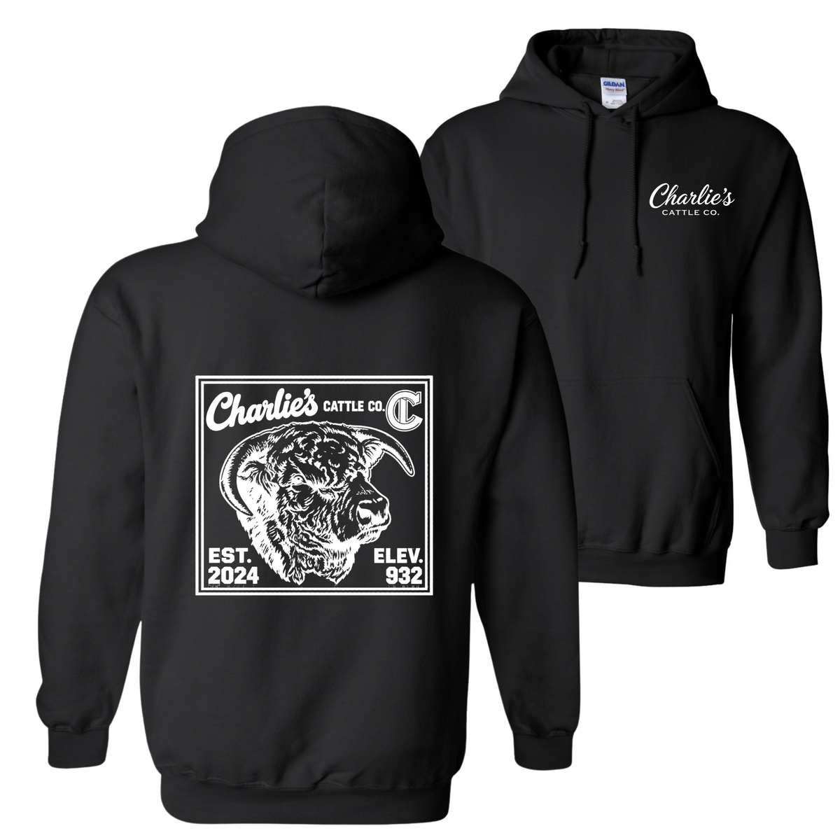 Charlie's Cattle Post Card Hoodie