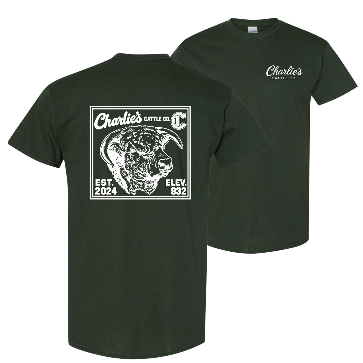 Charlie's Cattle Post Card T-Shirt