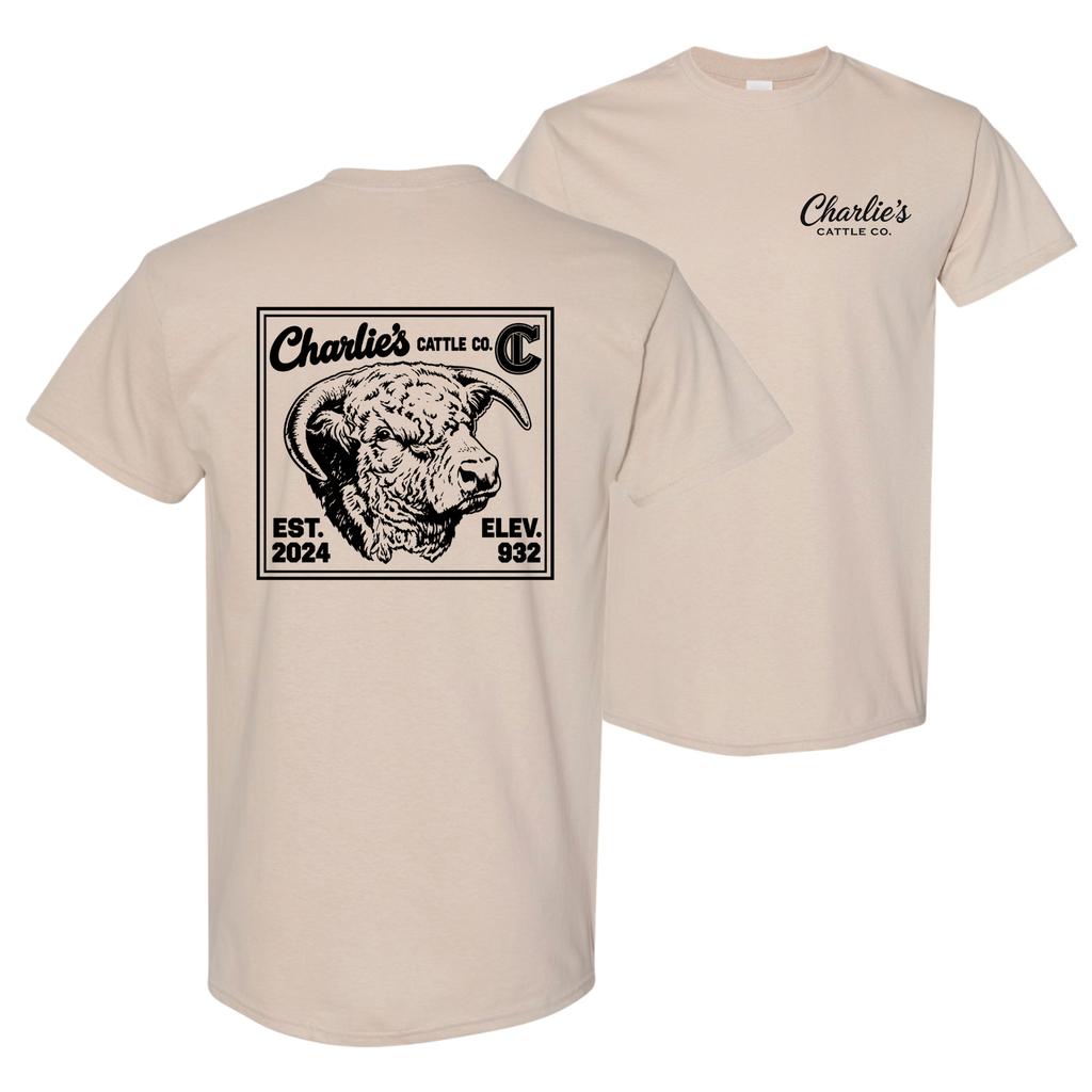 Charlie's Cattle Post Card T-Shirt