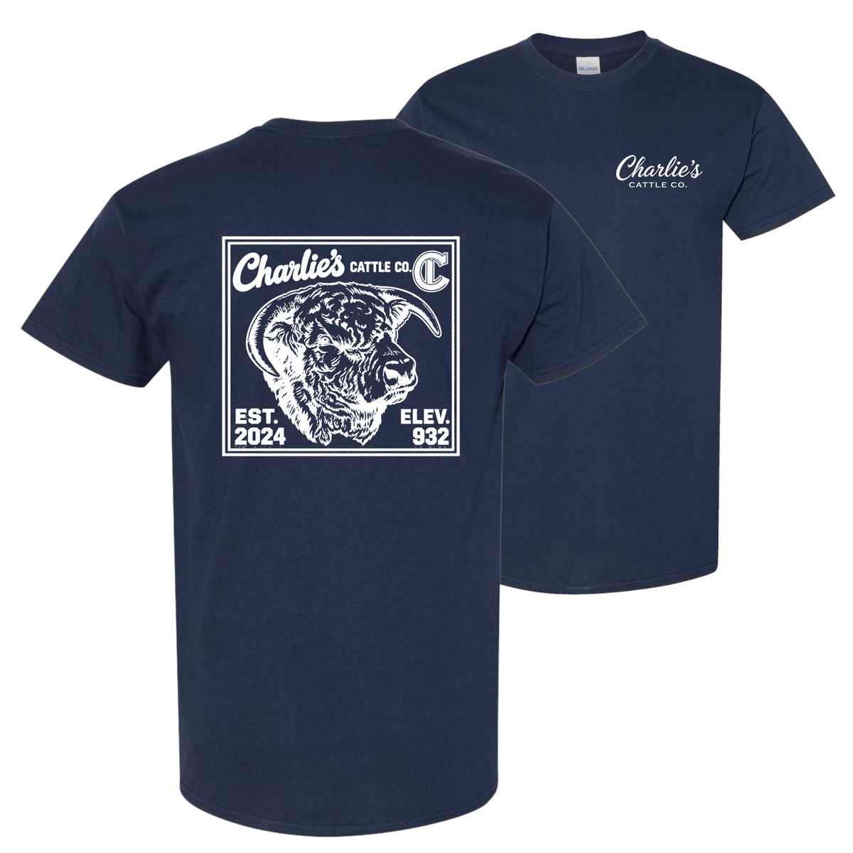 Charlie's Cattle Post Card T-Shirt