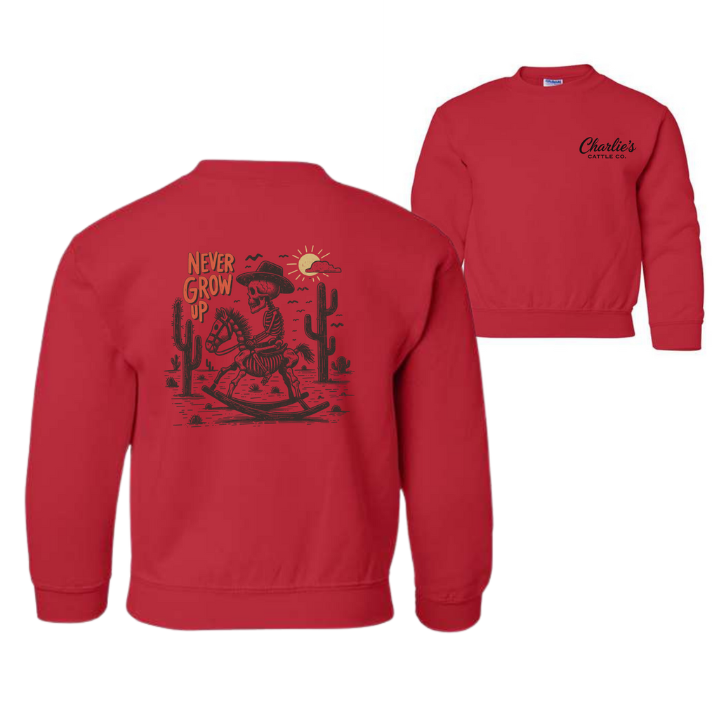 Never Grow Up Sweatshirt