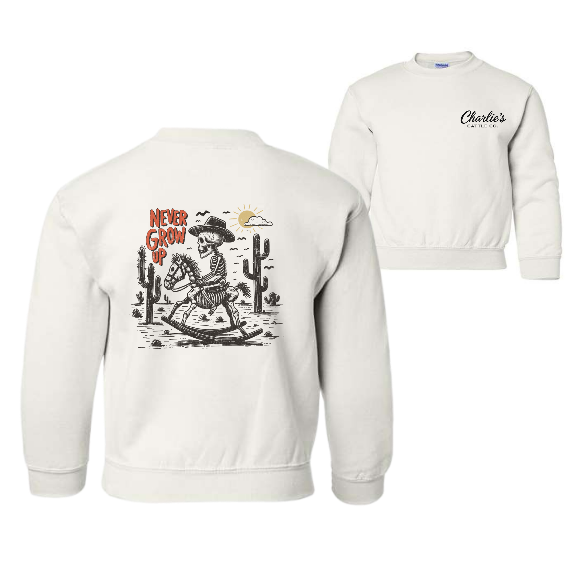 Never Grow Up Sweatshirt